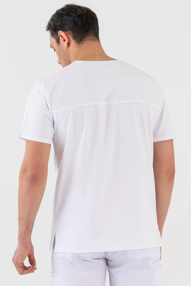 Comfy Master - Astra Erkek Beyaz Erkek Medikal Üniforma Tek Üst - Comfy Master Outlet
