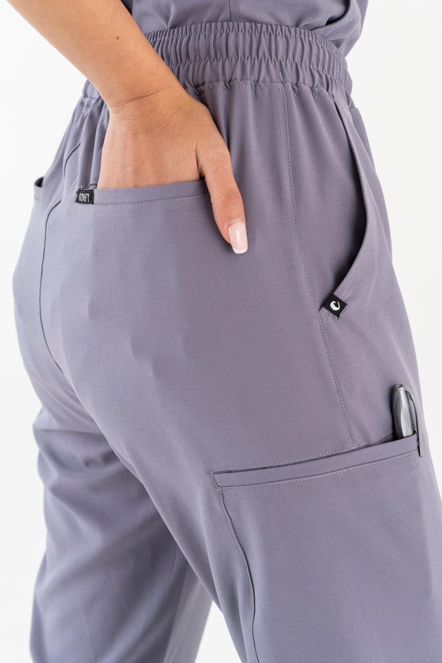 Comfy Master – Juliett Gri Kadın Kargo Cep Tek Alt Pantolon