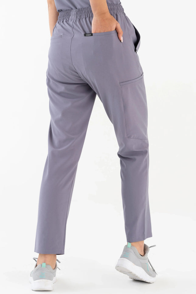 Comfy Master – Juliett Gri Kadın Kargo Cep Tek Alt Pantolon