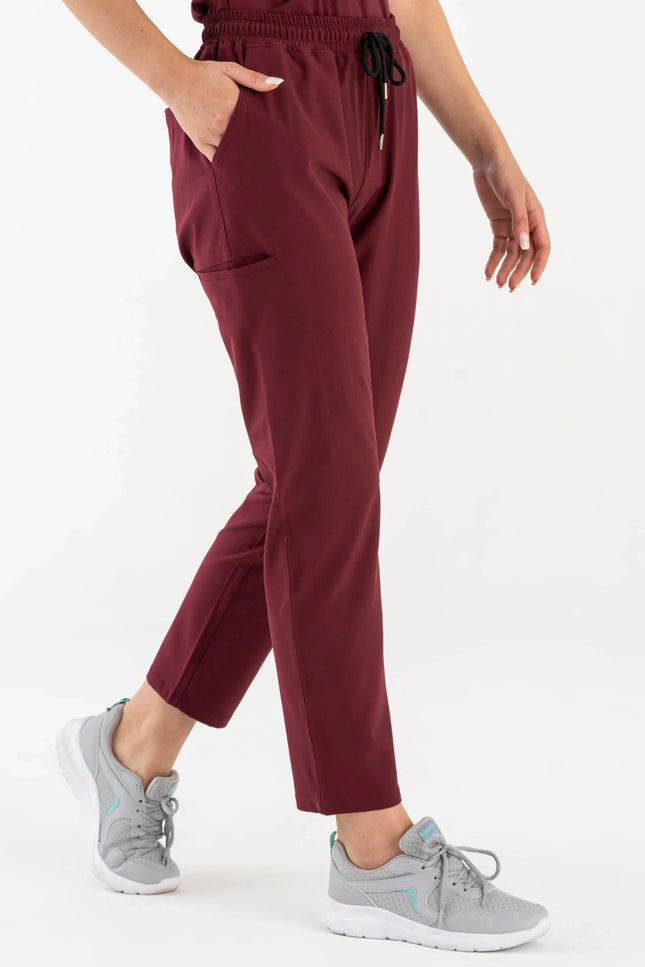 Comfy Master – Juliett Bordo Kadın Kargo Cep Tek Alt Pantolon