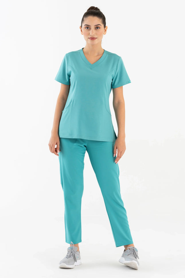 Comfy Master – Juliett Turkuaz Kadın Kargo Cep Tek Alt Pantolon