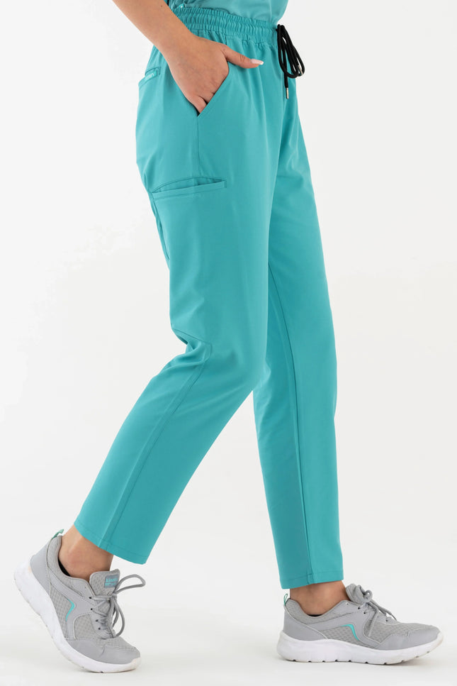 Comfy Master – Juliett Turkuaz Kadın Kargo Cep Tek Alt Pantolon