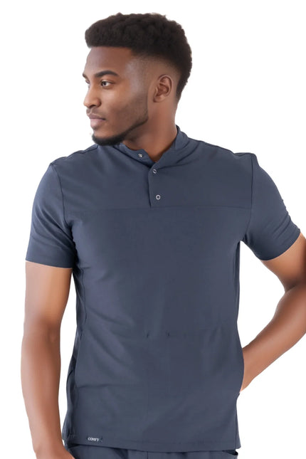 Jericho Erkek Hakim Yaka Medikal Üniforma Tek Üst Antrasit - Comfy Master 2025