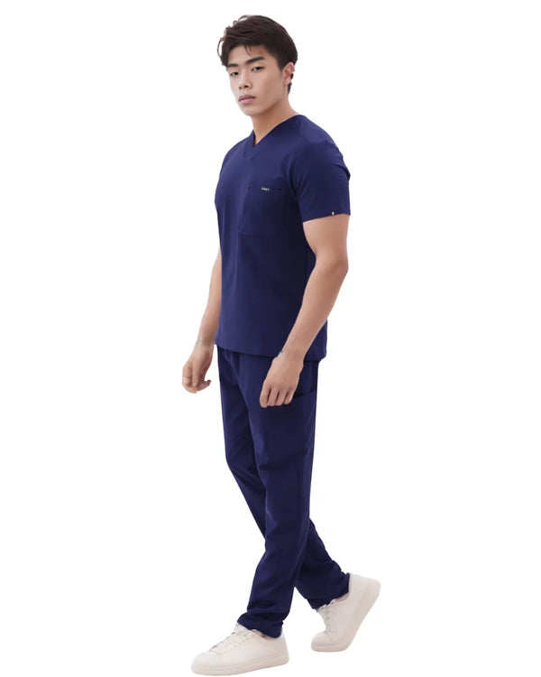 Rebel Erkek Medikal Üniforma Takım Lacivert - Comfy Master 2025