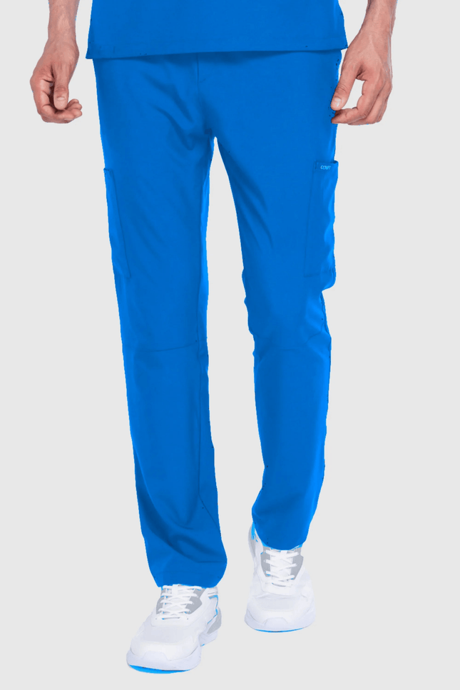 Cosmo Saks Mavi Erkek Tek Kargo Pantolon Medikal Üniforma - Comfy Master