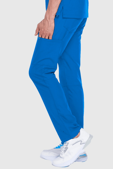 Cosmo Saks Mavi Erkek Tek Kargo Pantolon Medikal Üniforma - Comfy Master