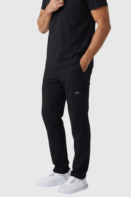 Cosmo Siyah Erkek Tek Kargo Pantolon Medikal Üniforma - Comfy Master