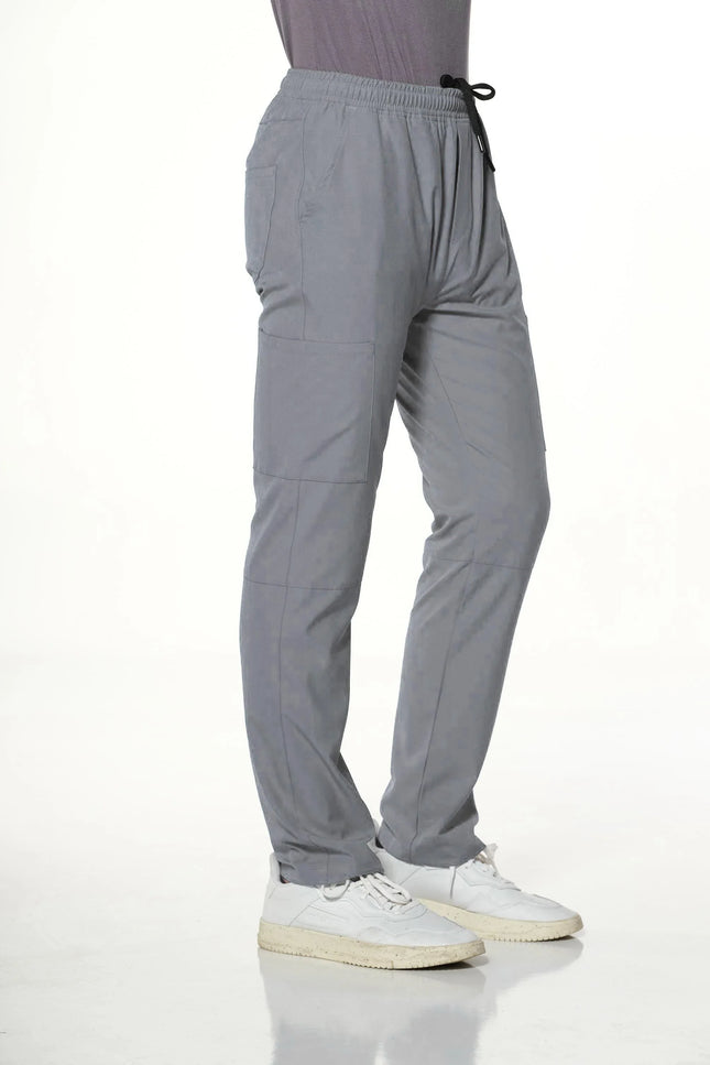 Comfy Master – Cosmo Gri Erkek Tek Kargo Pantolon Medikal Üniforma - Comfy Master Outlet