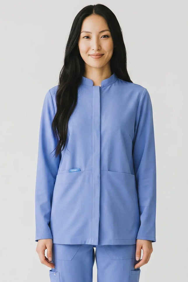 Defne Kadın Uzun Kol Tek Üst Açık Mavi - Comfy Master