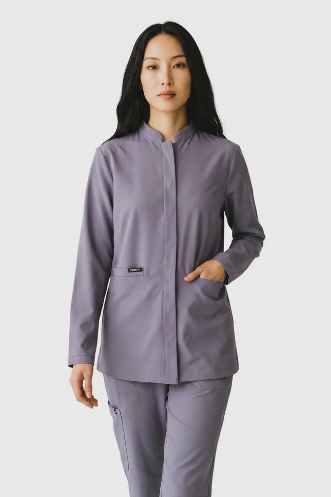 Defne Kadın Uzun Kol Tek Üst Gri - Comfy Master