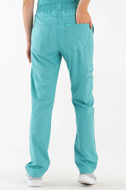 Comfy Master - Harmony Turkuaz Kadın Kargo Medikal Üniforma Tek Alt - Comfy Master Outlet