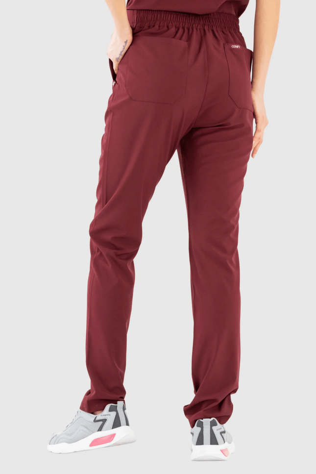 İlay Bordo Kadın Medikal Üniforma Tek Alt - Comfy Master