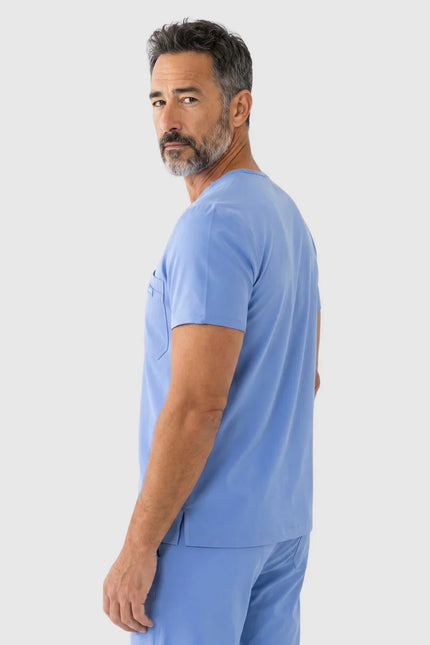 Rebel Açık Mavi Erkek V - Yaka Medikal Üniforma Tek Üst - Comfy Master