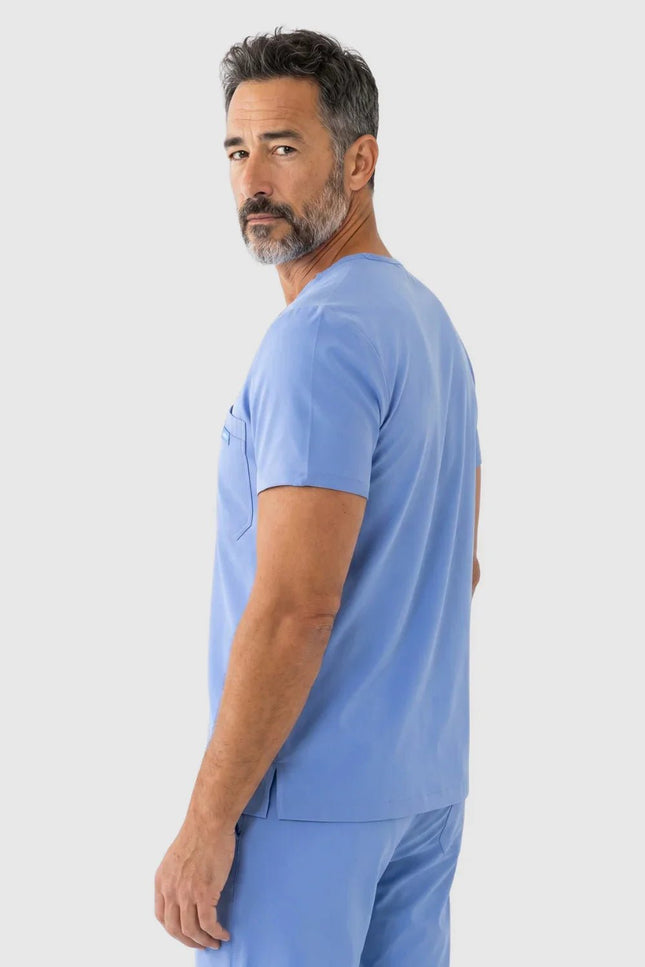 Rebel Açık Mavi Erkek V - Yaka Medikal Üniforma Tek Üst - Comfy Master