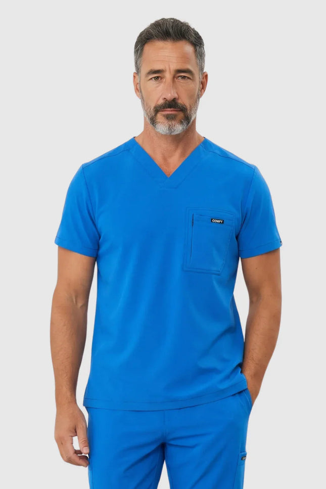Rebel Saks Erkek V - Yaka Medikal Üniforma Tek Üst - Comfy Master