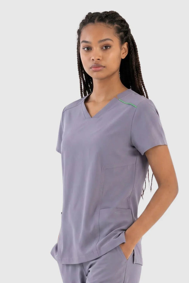 Victoria Gri Kadın Medikal Üniforma Tek Üst - Comfy Master