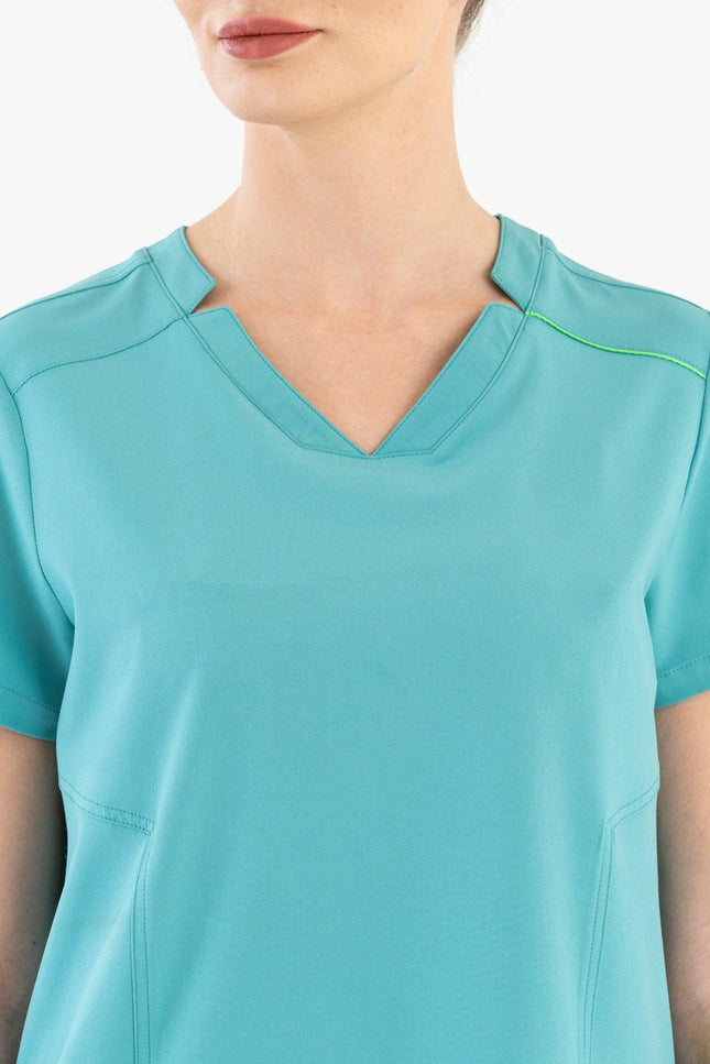 Comfy Master – Victoria Turkuaz Kadın Medikal Üniforma Tek Üst - Comfy Master Outlet